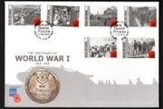 2015 Isle of Man Centenary of Word War I (2nd Issue) Commemorative Stamps First Day Cover (FDC)