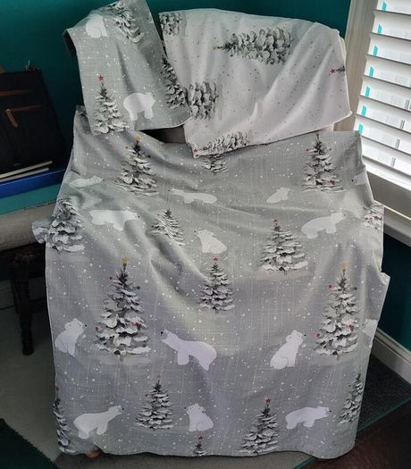 RESERVED - Nicole Day Christmas double duvet set & fitted sheet