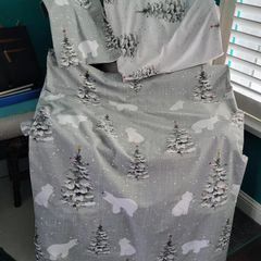 RESERVED - Nicole Day Christmas double duvet set & fitted sheet