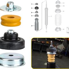 Rear Shock Absorber Strut Mount Compatible with BMW 1 Series 3 Series X1 E81 E82 E84 E87 E88 E90 E91 E92 E93 with Dust Cover And Shock Cap