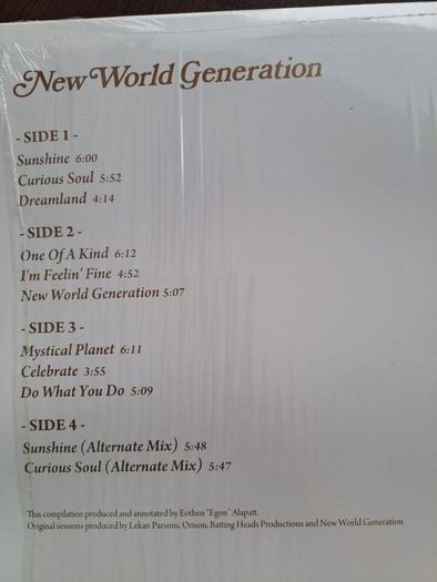 New World Generation Double lp