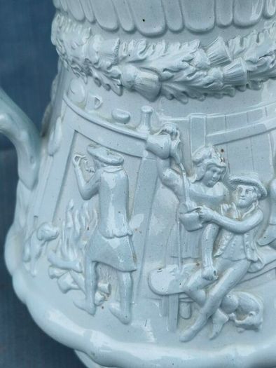 10" W.Ridgway Georgian Saltware Pitcher