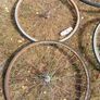 2 Vintage Bicycle wheel sets. Image 3
