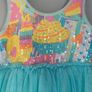Billieblush blue girls sequin sleeveless tulle dress Age 4 BNWT Image 7
