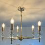 Two brass chandeliers Image 2