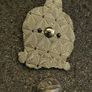 Skull, pin back badge. Image 2