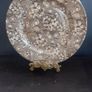 Lovely Vintage Brown and White English Ironstone Tableware Plate in a Fabulous Chintz Style Pattern, with Blossoms and Berries Image 2