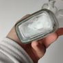 365 - Set of 3 Vintage Collectible Decorative Clear Glass 8oz Bottles Image 4