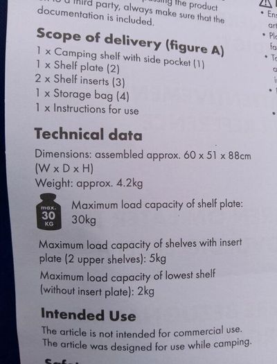 Camping cupboard