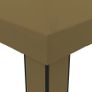 Gazebo with Double Roof 3x3x2.7 m Taupe 180 g/sq. meter Image 3