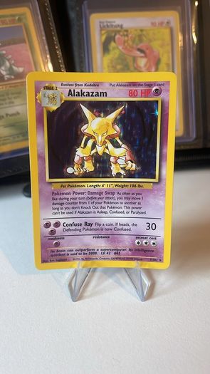 Alkazam Base Set Pokemon Card