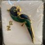 Large green parrot brooch (new, multiple) Image 2