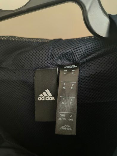 Adidas Leinster Rugby navy rain jacket