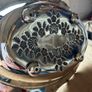 Antique Silver Plate Footed Basket with Handle Image 7
