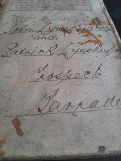 1915 hand written ledger