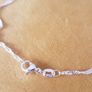 925 Sterling Silver pink opal apple pendant necklace Image 4