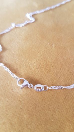 925 Sterling Silver pink opal apple pendant necklace