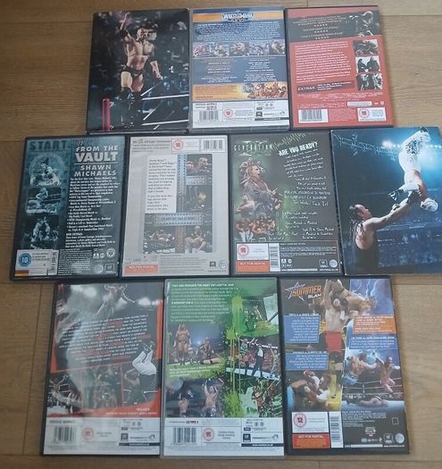 WWE DVD Bundle 10 Titles Wrestling Job Lot