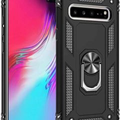 Armour Case Stand For Samsung Galaxy S10 PLUS Black Hybrid Back Cover Shockproof