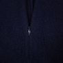 Theory Navy Blue Quarter Zip High Neck Knit 100% Cashmere Sweater Jumper Size S Image 4