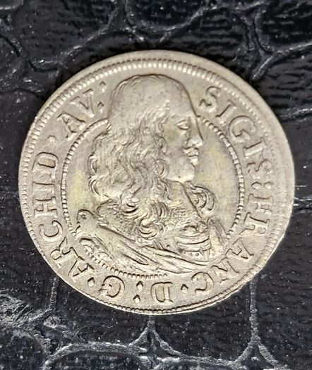1664 Sigismund Francis Archduke of Further Austria at the hall of Tyrol silver coin