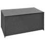 Garden Storage Box Black 120x50x60 cm Poly Rattan Image 5