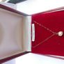 Vintage 9Ct Gold  Necklace With Real Pearl Pendant length 19,8" - 0,75g Image 2