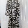 H&M print long wrap summer dress kimono size XS Image 2
