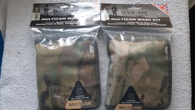 Web-Tex Wash Kit MultiCam Army Camping Fishing Hiking Festivals Emergency