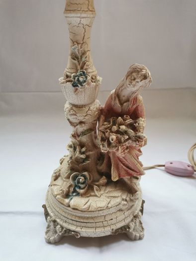 Ornate lamp with shade in working order