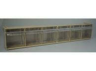 main image for ad Madia 2 6-Box Storage Container Tilt Bins With Locking Bar