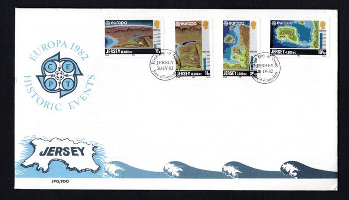 1982 Jersey Europa Historic Events Commemorative Stamps First Day Cover (FDC)
