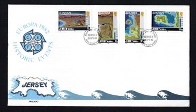 1982 Jersey Europa Historic Events Commemorative Stamps First Day Cover (FDC)