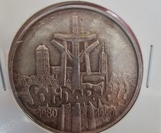 1990 poland 1 ounce silver coin