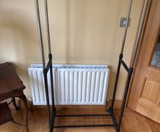 Double bar cloth rail