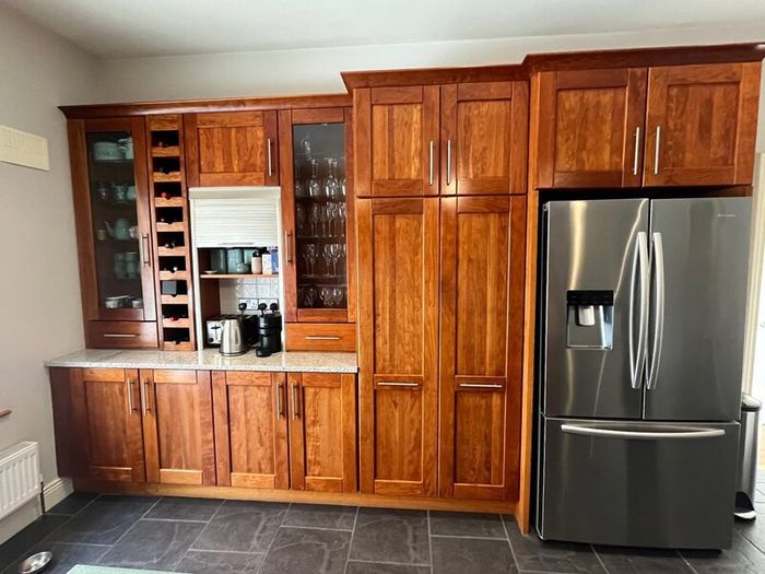 Solid cherrywood kitchen and granite countertops