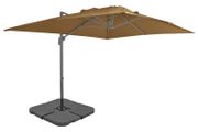 Outdoor Umbrella with Portable Base Taupe