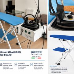 Bieffe Professional Steam Iron and Heated Ironing Board As New