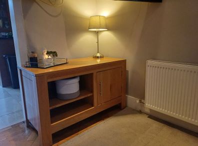 Solid Oak TV cabinet Modern design