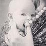 Black teething necklace for babies and parents. Image 3