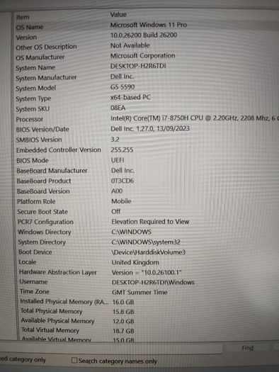 Dell G5 15 Gaming Laptop | I7-8750h | Rtx 2060 6gb | 16gb Ram