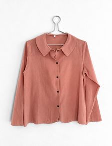 New Dusty Rose Button Down Long Sleeve Shirt