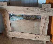 Rustic Wooden Frame Mirror