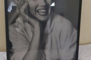 Large framed press photo