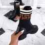 Knit Ankle Boots Image 3