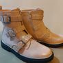 Schuh kids pale pink studs buckle boots size 5 UK new boxed Image 5