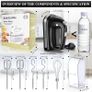 Hand Electric Mixer, 300W Ultra Power Food Kitchen Mixer with 5 Self-Control Speeds + Turbo Boost, 5 Stainless Steel Attachments Handheld Blender for Baking, BLACK Image 5