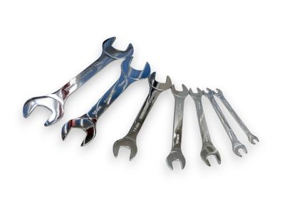 Toolzone 7pc Ultra Slim Open End Spanner Set