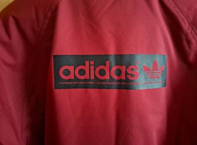 ADIDAS Bomber Jacket - Dark Red - Brand New - 2XL