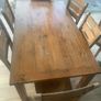 solid Oak dining table with 8 chairs Image 2